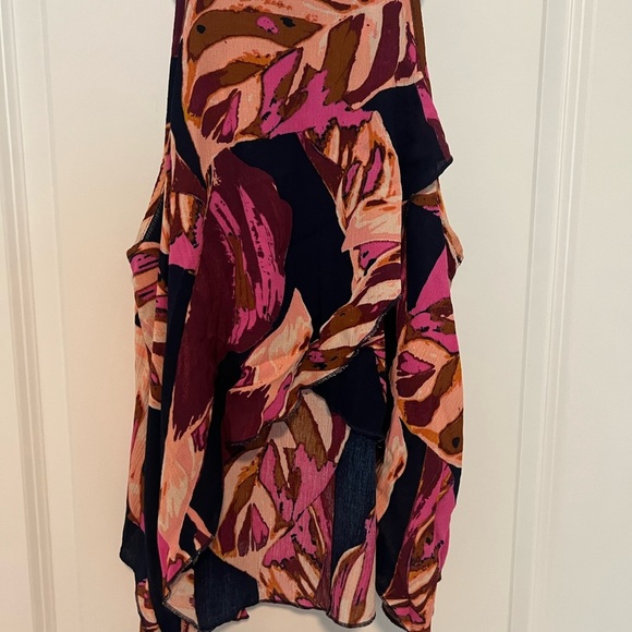 Mossimo Supply Co. Women's Pink and Brown Patterned Tank Top - Picture 4 of 5